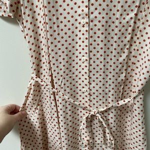ASOS red polka dot dress